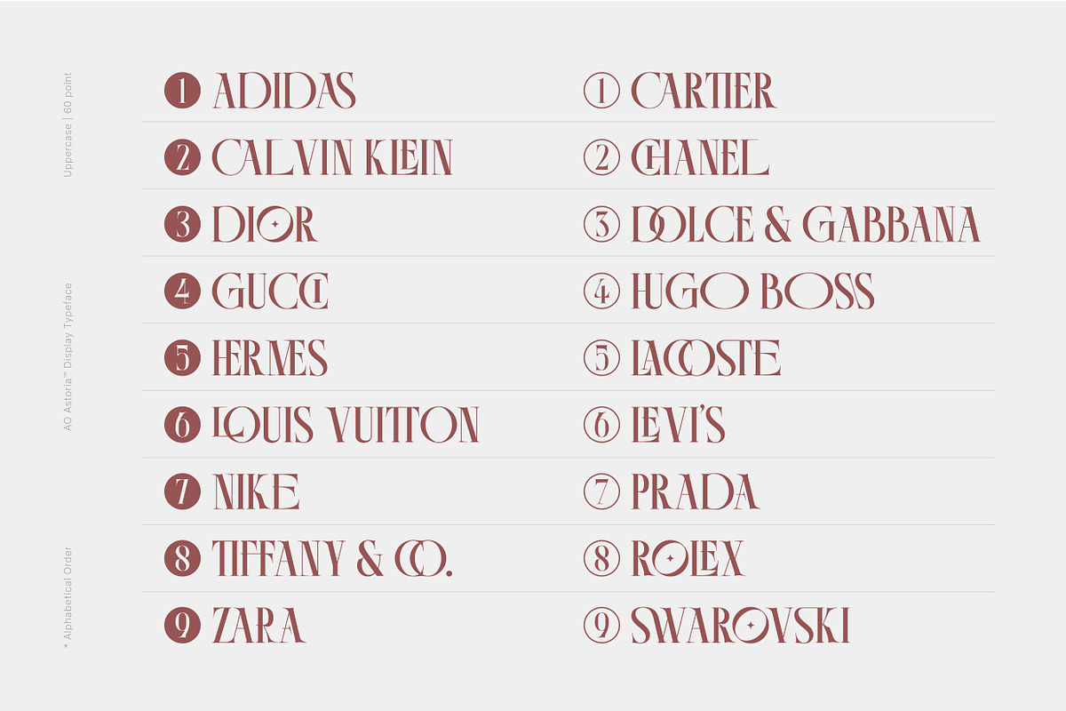 AO Astoria - Display Typeface, a Serif Font by OwunStudio (Photo 23 of 25)