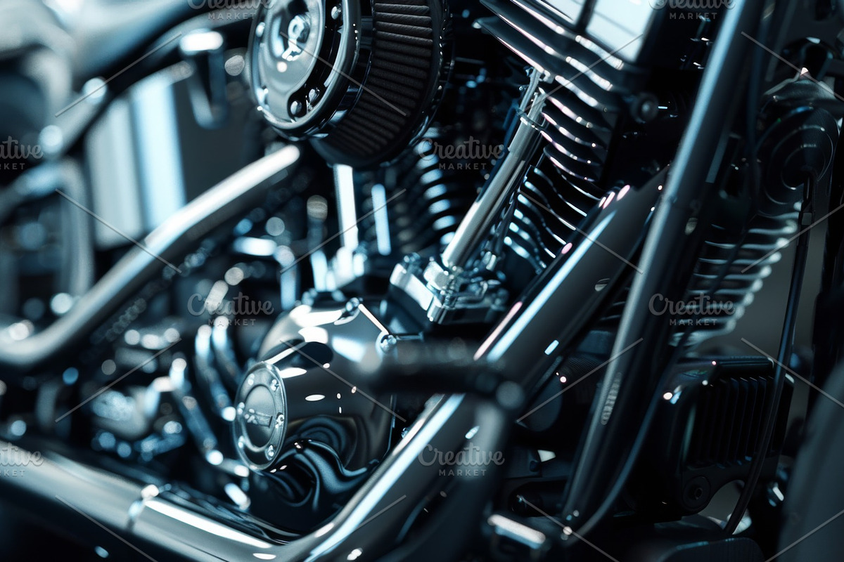 31 Motorcycle engines, a Transportation Photo by Handmadefont (Photo 7 of 33)