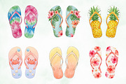 Summer Flip Flop Sublimation Clipart, an Illustration by Creative Art (Thumbnail 5 of 8)