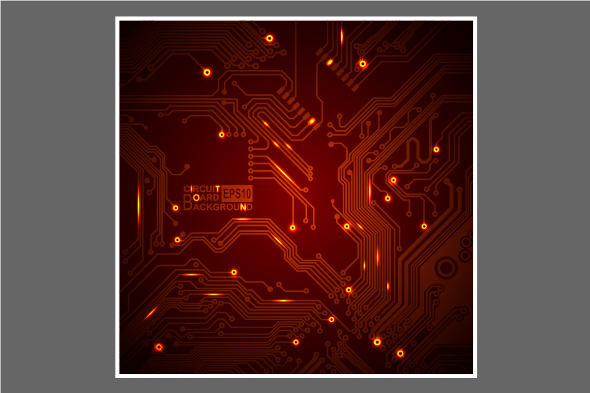 -50% Circuit boards backgrounds set, a Background Graphic by frost_newt (Photo 8 of 11)