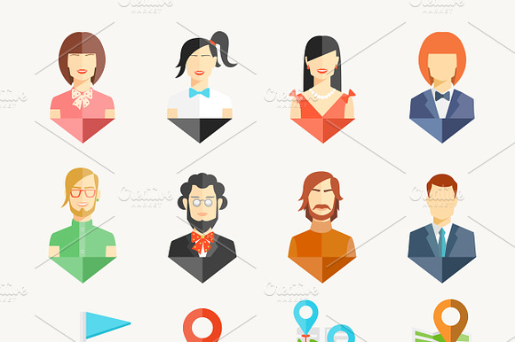 People Avatar Pins