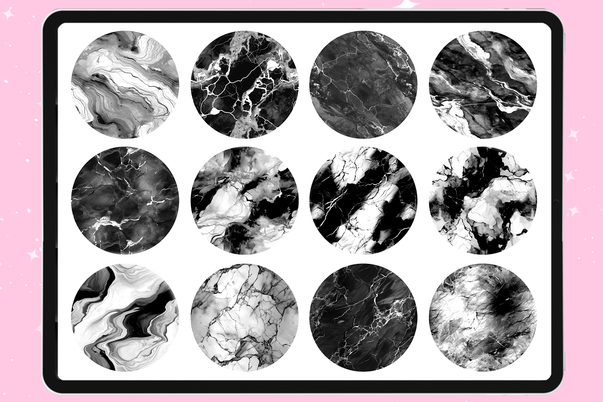 Marble Texture procreate brushes, a Brush Add-On by Revabrush (Photo 3 of 9)