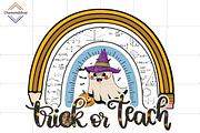 Rainbow Trick Or Teach Sublimation, a Decorative Illustration by DiamondShop (Thumbnail 1 of 7)