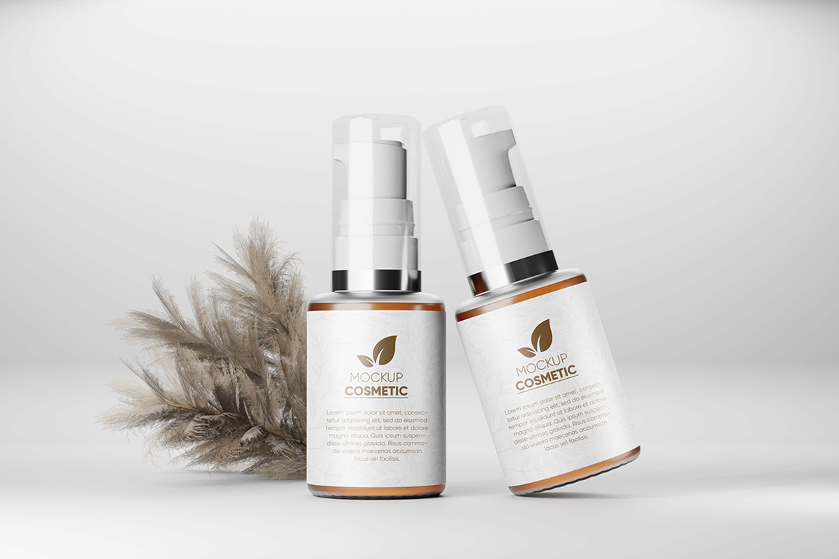 Cosmetic Pump Bottle Mockups, a Packaging Mockup by Alhaytar (Photo 3 of 3)