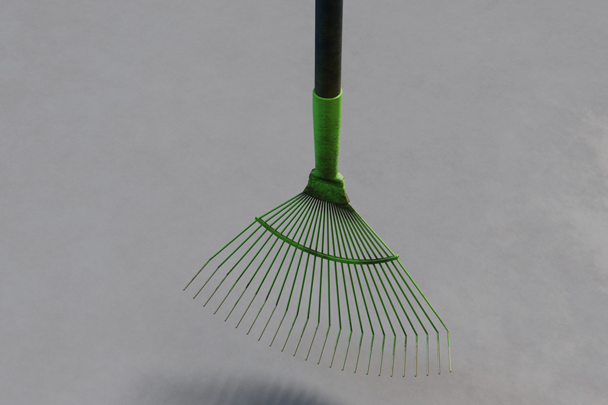 Leaf rake used, an Object 3D Model by mockupzz (Photo 2 of 8)