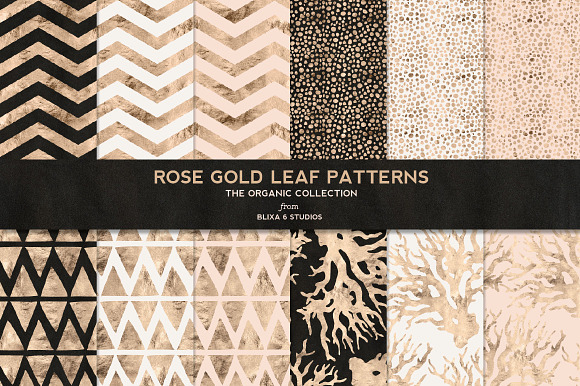 Rose Gold Organic Patterns No.4 preview 6