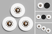 Pin Bagde Mockup, a Product Mockup by Squashy Creative Studio (Thumbnail 1 of 5)
