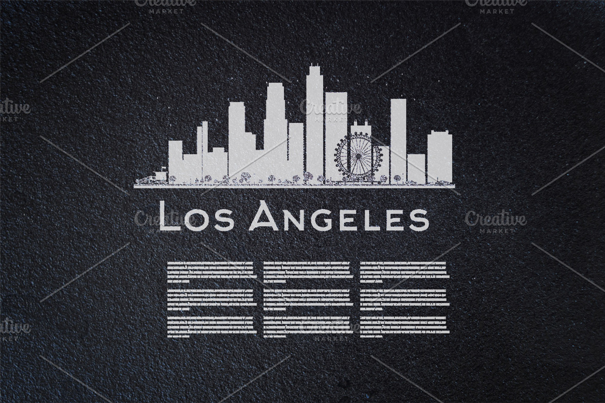 60 City Skyline Silhouettes Set, an Illustration by Booblgum (Photo 10 of 10)