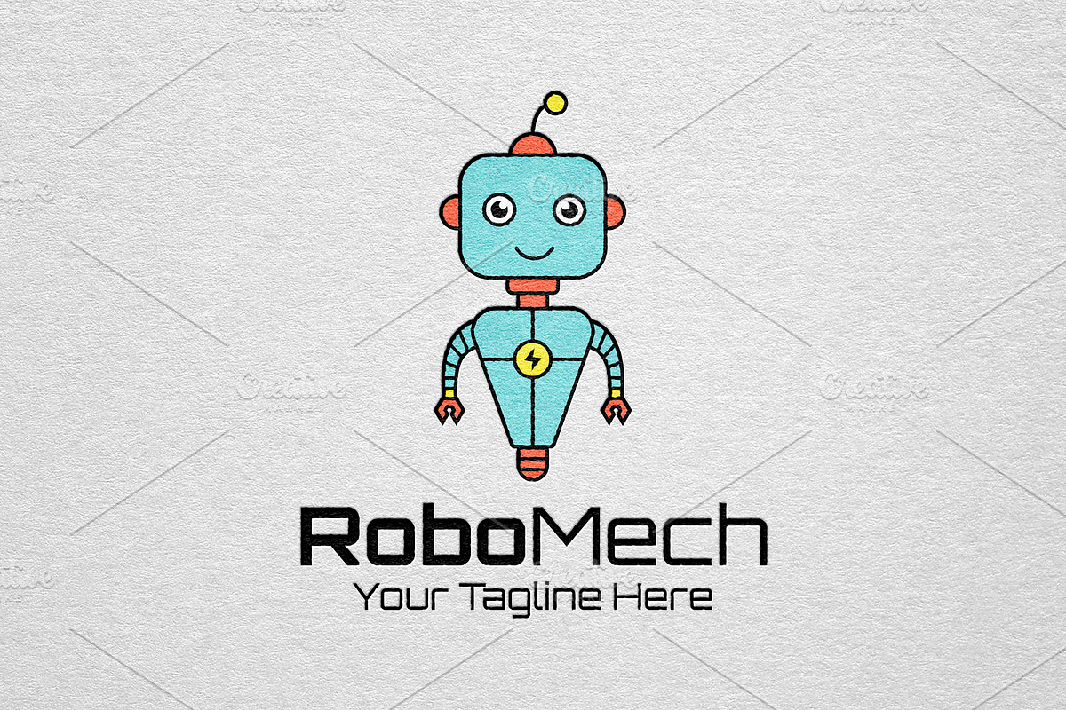Robot Mechanic Logo Template, a Branding & Logo Template by Logo Lab (Photo 1 of 4)