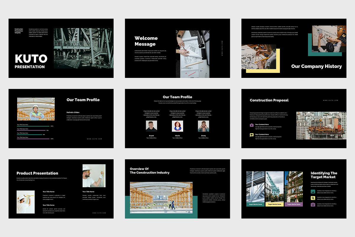 Kuto : Construction Google Slides, a Presentation Template by Punkl Camp (Photo 6 of 9)