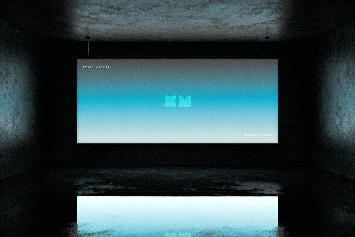 Glowing Screen Mockup, an Advertising Mockup by Design Squad (Photo 2 of 4)