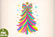 Glitter Brushstroke Christmas Tree, an Illustration by Daily.Designs (Thumbnail 1 of 5)