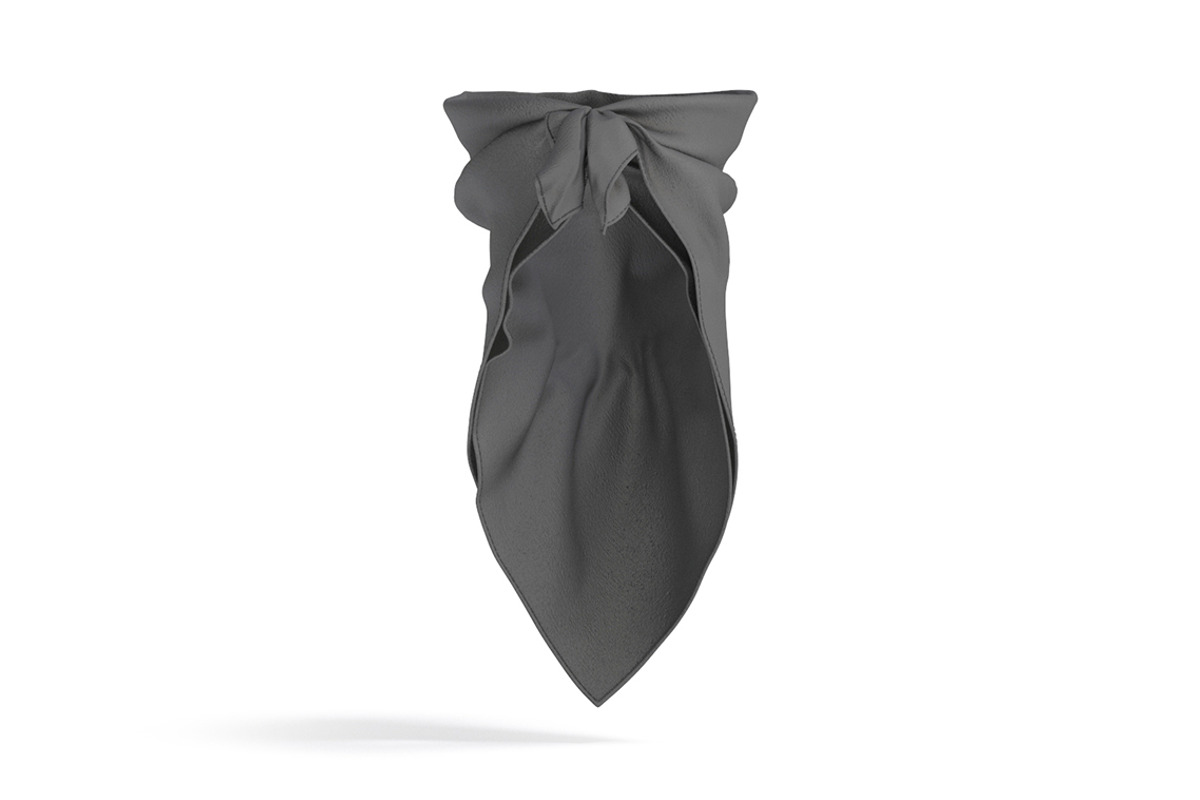 Black Face Wrap Bandana 3D Model, an Object 3D Model by rebrandy (Photo 3 of 9)
