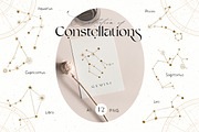 Zodiac Celestial Constellations Set, an Illustration by NassyArt (Thumbnail 5 of 12)