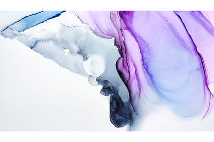 Alcohol ink. Amethyst Subtle Effect, an Abstract Photo by Yummy art