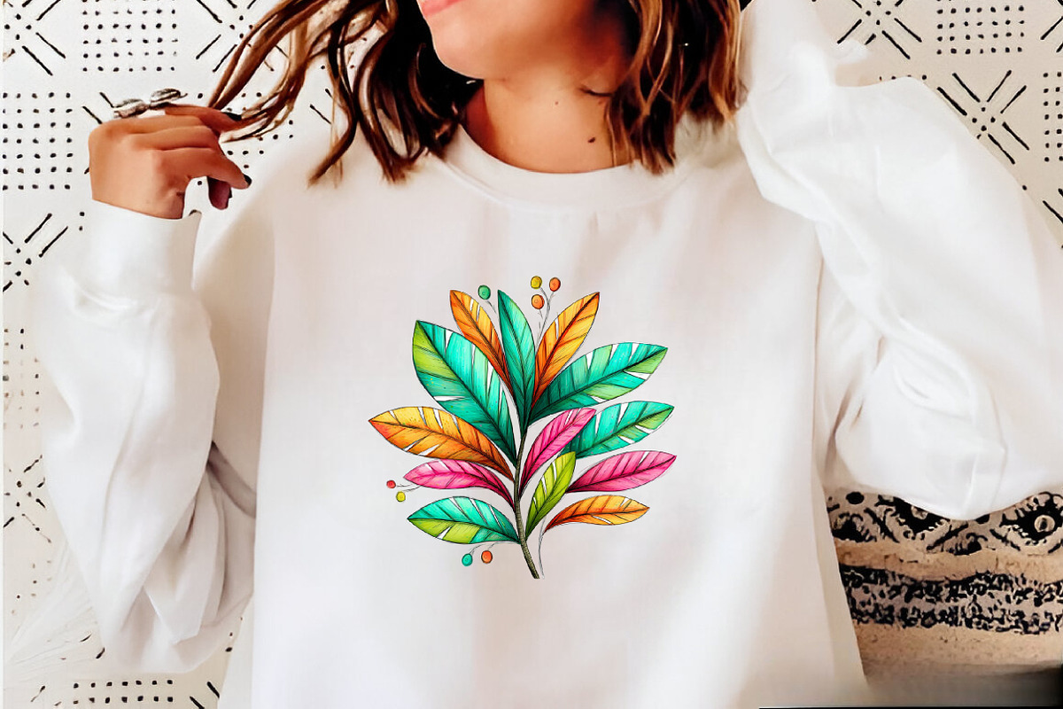 Whimsical Summer Tropical Leaf Clipa, an Illustration by SVGArt (Photo 8 of 9)