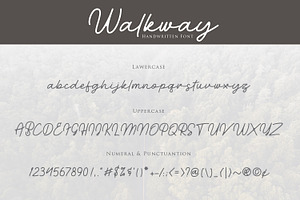 Walkway Font Bonus Vector