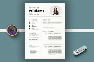 Clean Resume Layout, a Resume Template by MightyDesign
