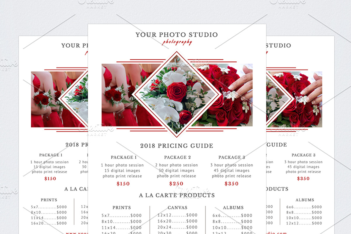 Photography Pricing Guide Template, a Flyer Template by NM-Design-Studio (Photo 1 of 3)