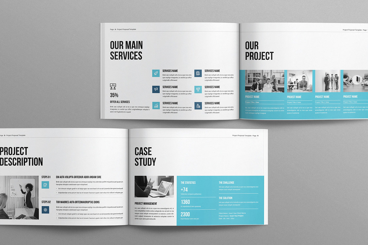 Project Proposal Template Landscape, a Brochure Template by Work-Envance (Photo 4 of 8)