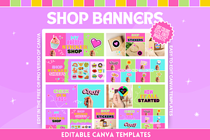 Banner Templates - Sticker Theme, a Shopify Template by SunshineStudioBoutique