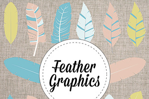 Fun Feather Vectors and PNG Graphics