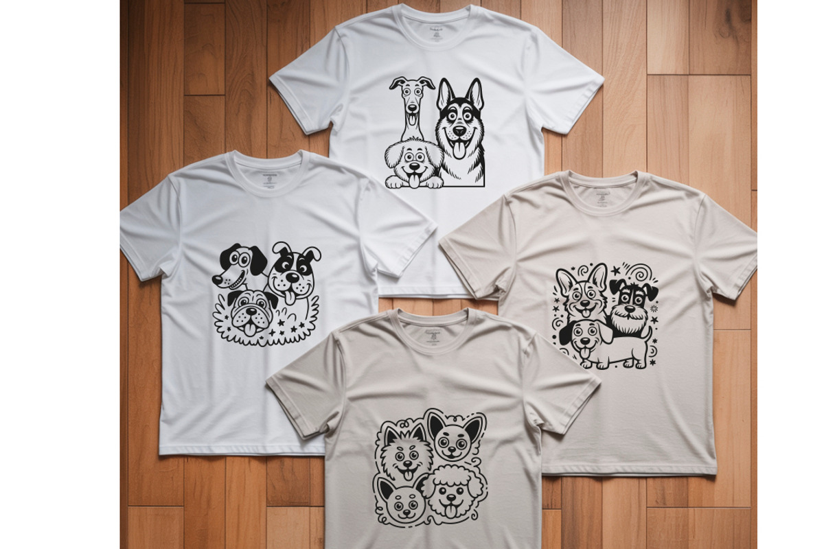 Cute dogs doodle vector set, an Object Graphic by SketchArtStudio (Photo 2 of 3)