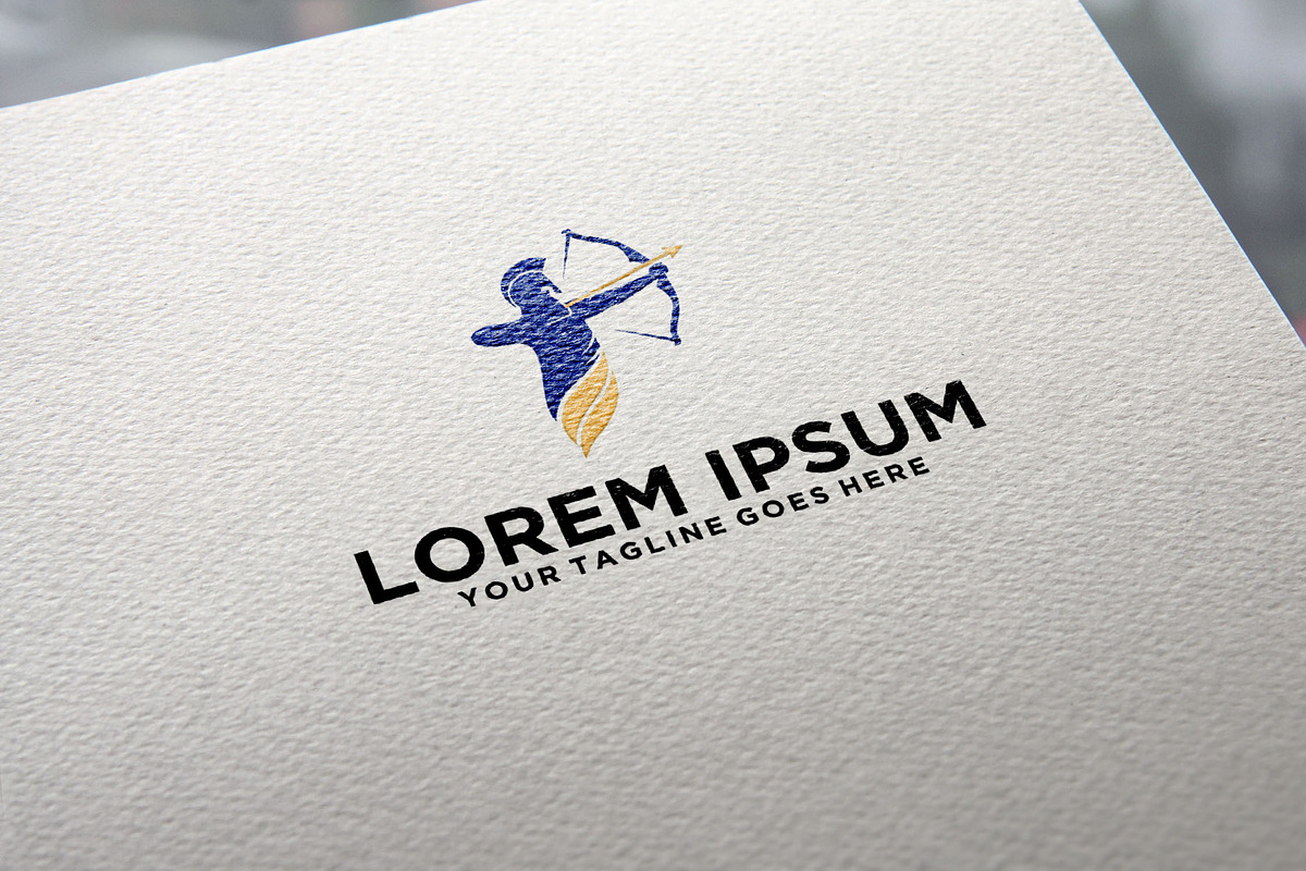 Archer Warrior Roman Soldier logo, a Branding & Logo Template by REDVY CREATIVE