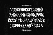 Nightmaw | Black Metal Font, a Blackletter Font by Denustudios (Thumbnail 10 of 11)