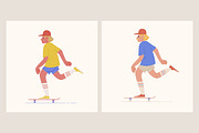 Skateboarder, a Person Illustration by Good Studio (Thumbnail 1 of 3)