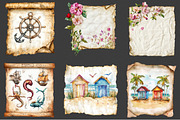 Summer old Paper Sublimation Clipart, an Illustration by Rose Art (Thumbnail 2 of 4)
