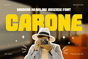 Carone - Modern Headline Bold Font, a Sans Serif Font by TokoPress (Thumbnail 1 of 12)