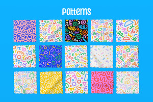 Big Squiggly Pattern Set