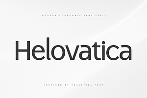 Helovatica - Corporate Sans Serif