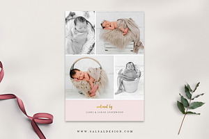 Birth Announcement Template BA027