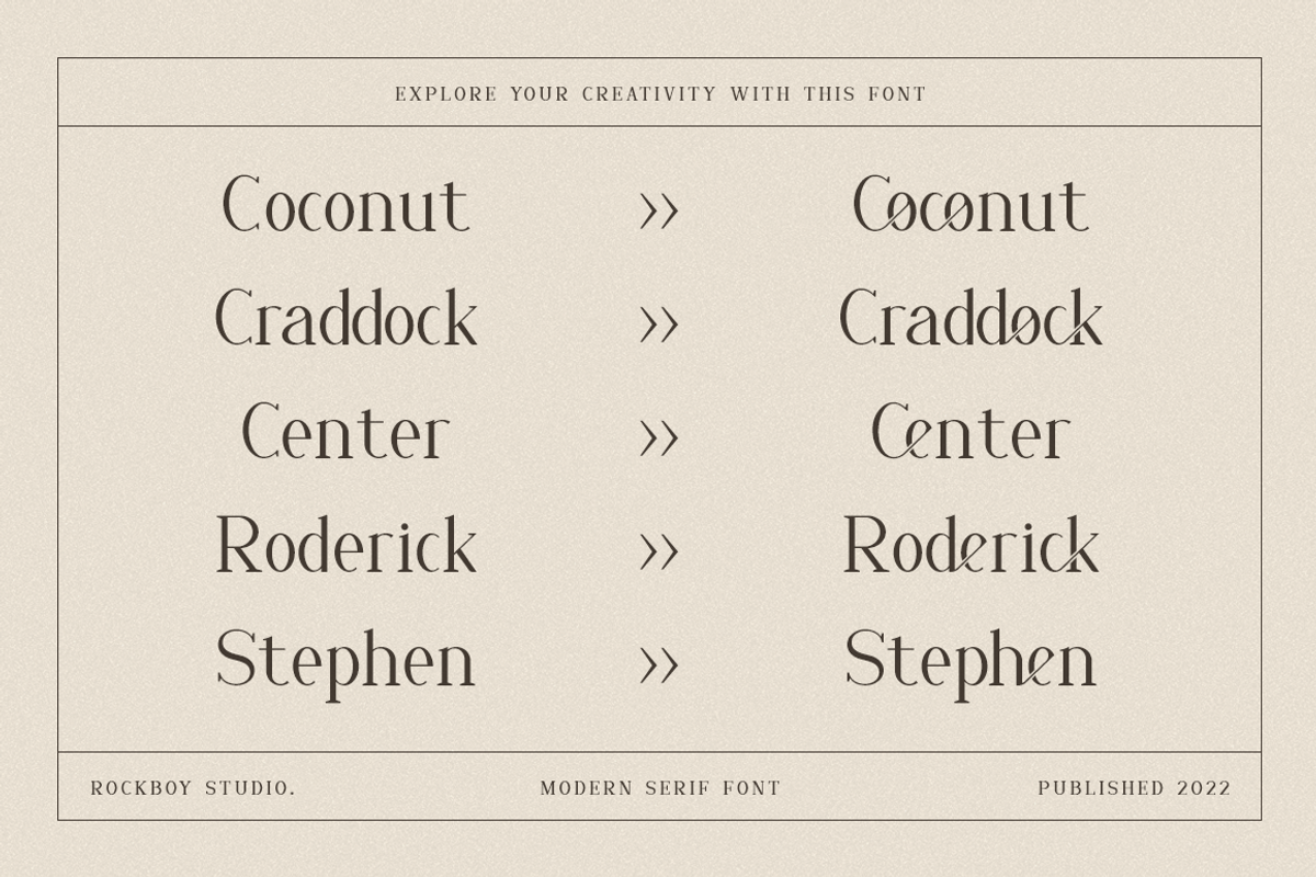 Coherence - Fashion Font, a Serif Font by RockboyStd (Photo 8 of 12)
