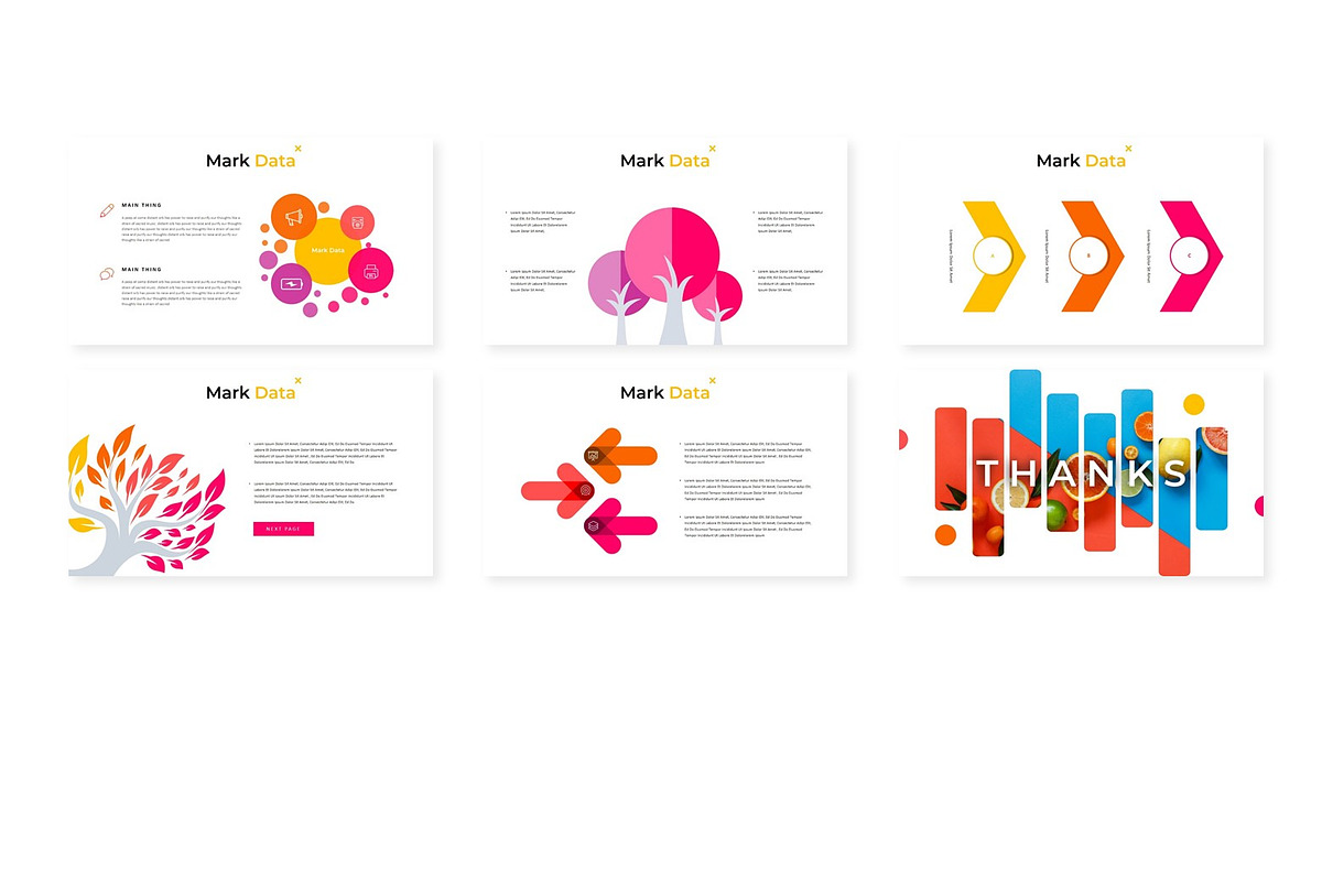 Mark - Powerpoint Template, a Presentation Template by AQR Studio