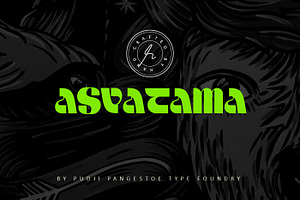 Asvatama Display Typeface