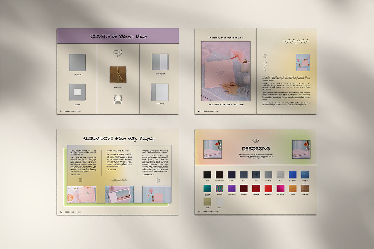 Y2K | Album Guide PDF, a Templates & Theme by Studio Leelou (Photo 7 of 10)