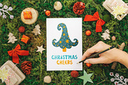 Decorative Funny Christmas Font!, a Script Font by Velliniki (Thumbnail 5 of 8)