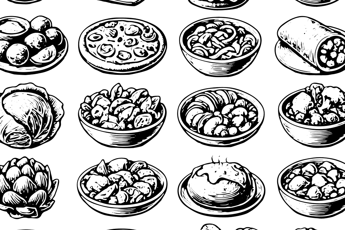 Vintage Soup & Salad Illustrations, an Object Graphic by RT Studio (Photo 3 of 3)