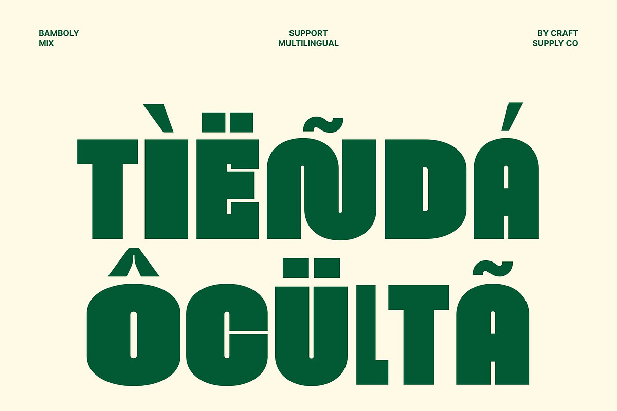 Bamboly Mix, a Sans Serif Font by Craft Supply Co. (Photo 7 of 8)