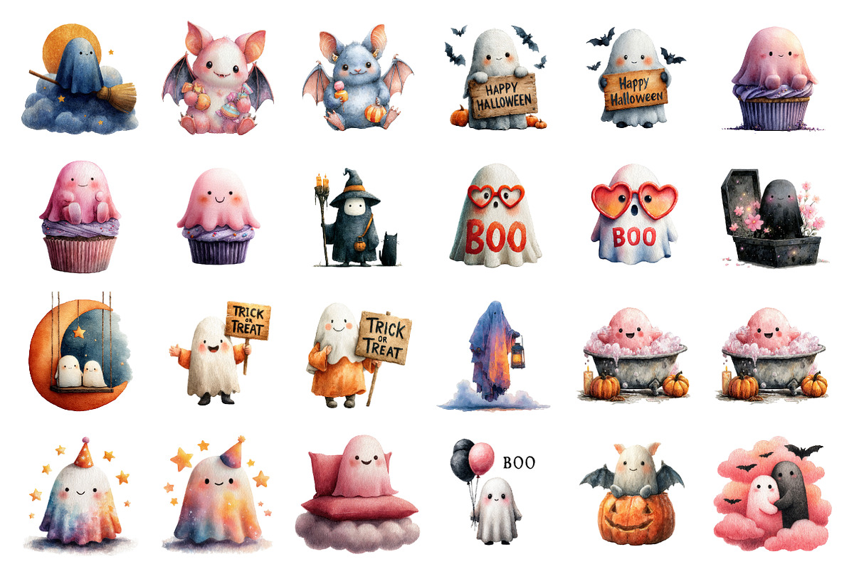 Halloween Ghost Png Halloween, an Illustration by SinaCreation (Photo 2 of 7)