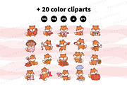 Cute Kawaii Fox Autumn Character, a Seasonal Illustration by Palau (Thumbnail 10 of 12)
