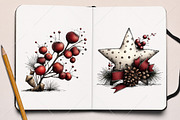 Whimsical Christmas Clipart Bundle, a Seasonal Illustration by Canvas Craft (Thumbnail 8 of 10)