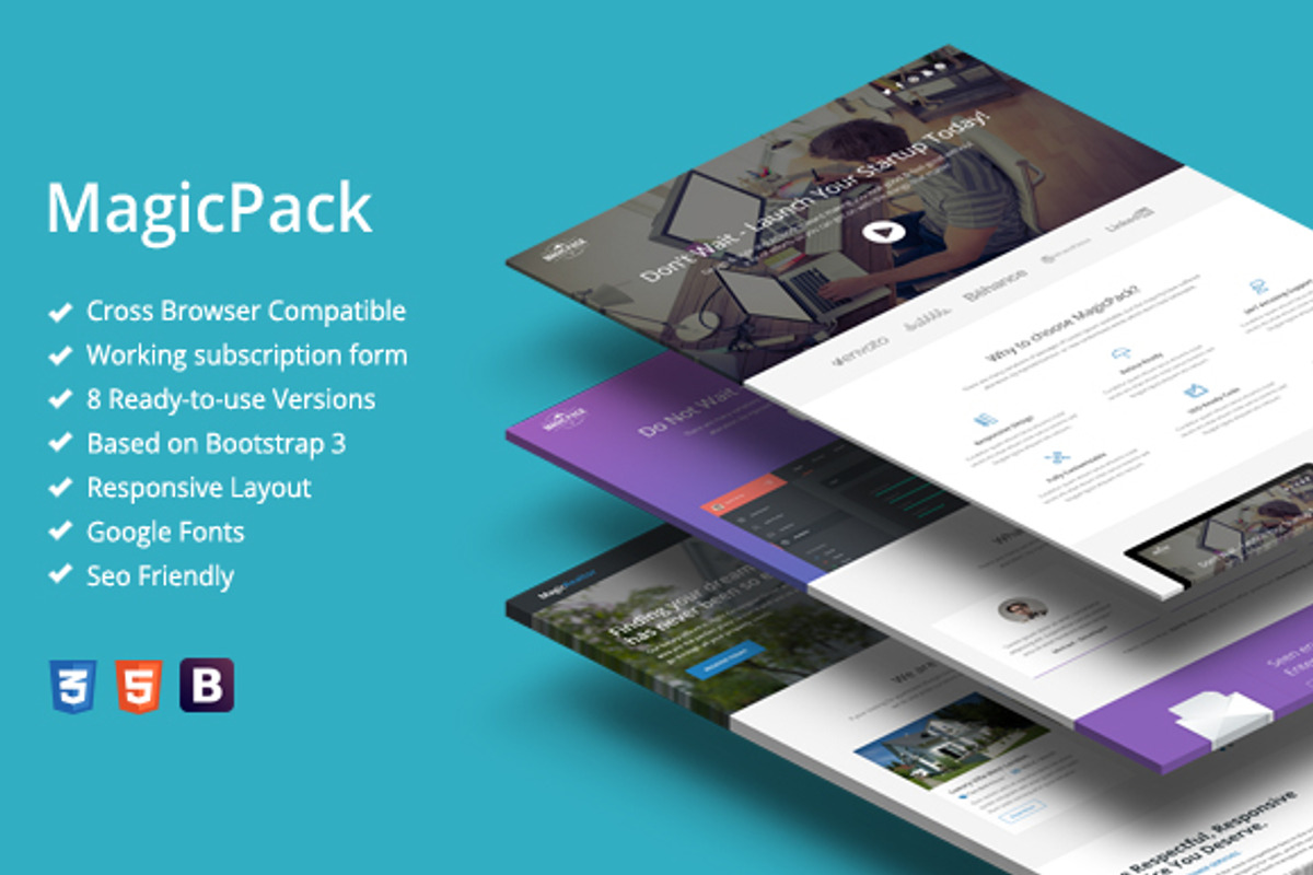 MagicPack - Landing Page Template, an App Template by MYSHOPNAME