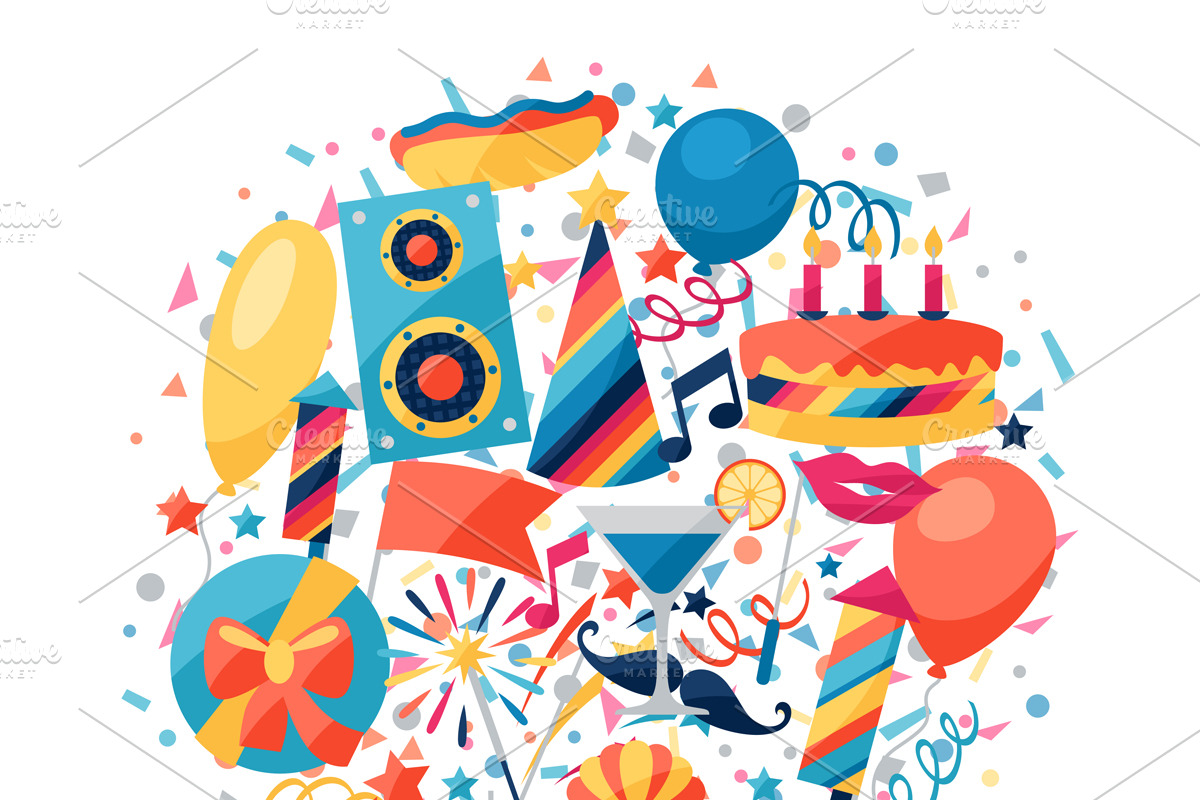 Party backgrounds., an Invitation Template by incomible (Photo 2 of 2)