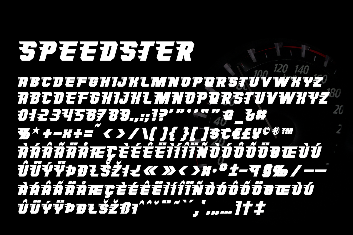 Speedster Font, a Sans Serif Font by Horlleys (Photo 12 of 13)
