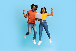 Happy african american couple, a Person Photo by Prostock-Studio