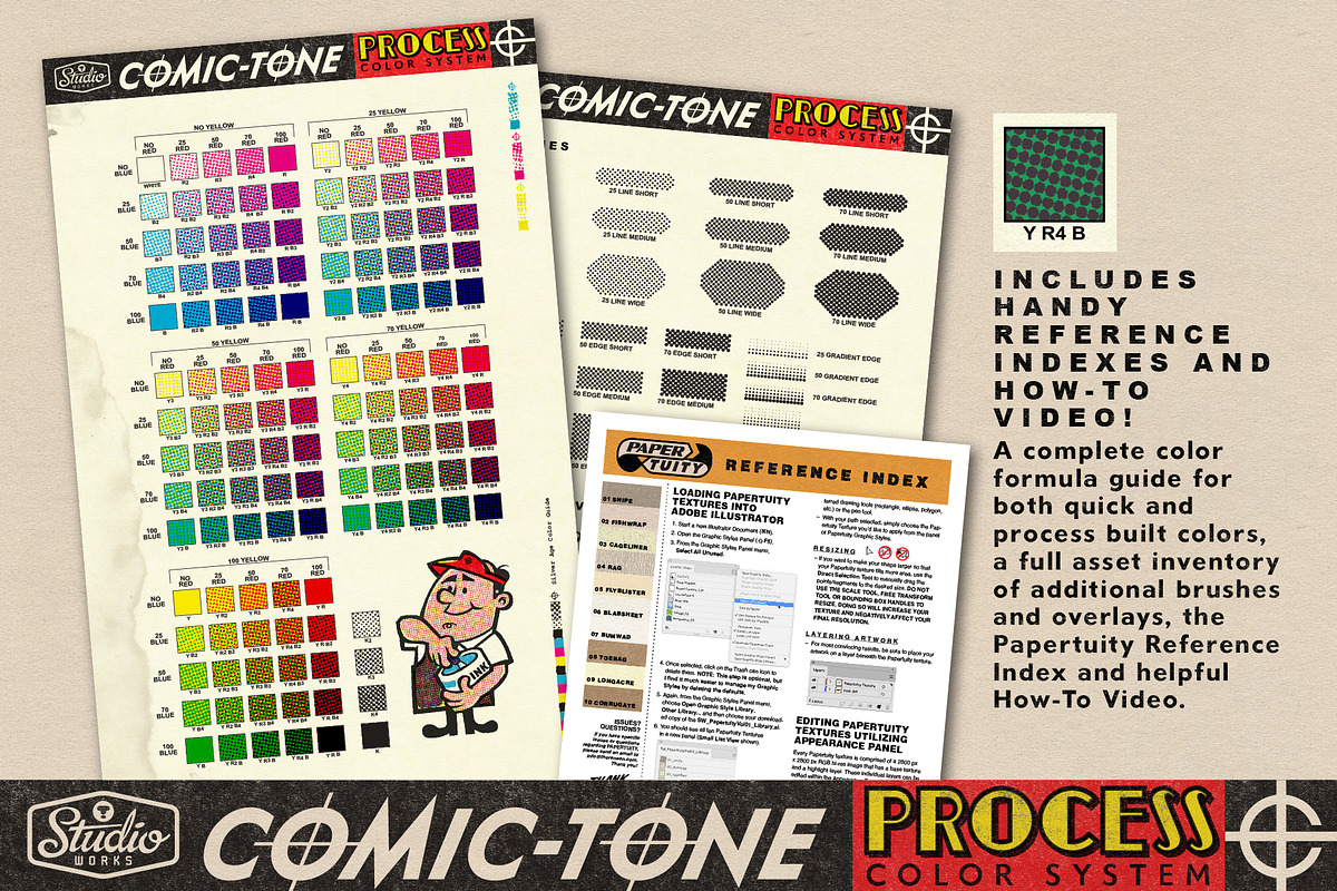 Comic-Tone Process Color System, a Layer Style Add-On by StudioWorks (Photo 11 of 12)